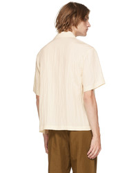 Deveaux New York Off White Resort Short Sleeve Shirt