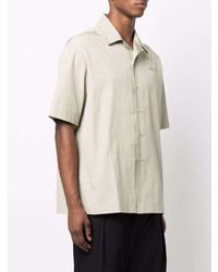 Off-White Paint Print Short Sleeved Shirt