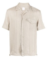 Eleventy Pointelle Knit Short Sleeve Shirt
