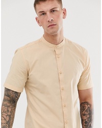 ONLY & SONS Short Sleeve Shirt With Grandad Collar