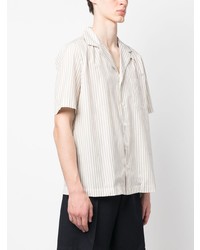 Lardini Stripe Pasttern Short Sleeve Shirt
