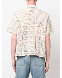 Stussy Stssy Crochet Detail Polo Shirt