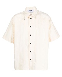 MSGM Textured Finish Cotton Shirt