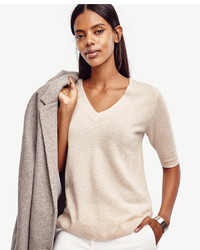 Ann Taylor Short Sleeve Cashmere Sweater