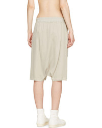 Rick Owens Beige Relaxed Pod Shorts