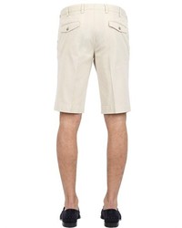 Canali Stretch Textured Cotton Bermuda Shorts