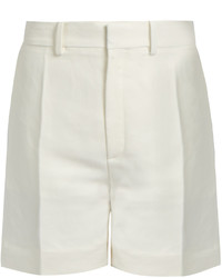 Chloé Chlo Tailored Linen Blend Shorts