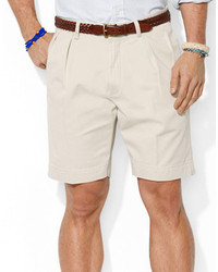 Polo Ralph Lauren Classic Fit Pleated 9 Inch Chino Shorts