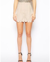 Asos Collection Soft Shorts With Scallop Hem