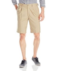 Haggar Cool 18 Expandable Waist Oxford Pleat Front Short