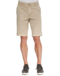 AG Adriano Goldschmied Griffin Flat Front Shorts Beige