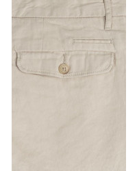 Closed Pleated Linen Cotton Shorts