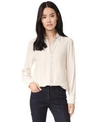 Frame Victorian Button Up Blouse