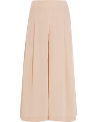 Beige Silk Culottes