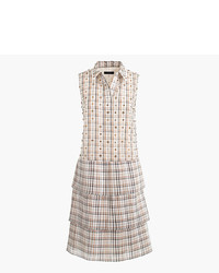 J.Crew Collection Tiered Silk Dress