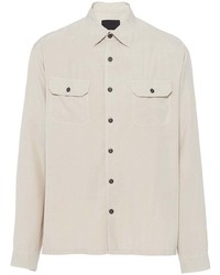 Prada Long Sleeve Silk Shirt