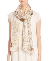 Eileen Fisher Natural Dyed Silk Scarf