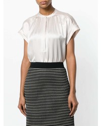 Vince Pleated Front Blouse