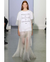 Yang Li Plisse Silk Organza Skirt