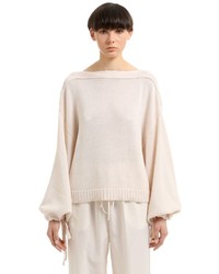 Jil Sander Cotton Cashmere Silk Blend Sweater
