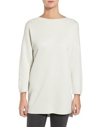 Eileen Fisher Petite Silk Cotton Interlock Sweater