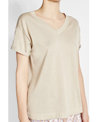 Brunello Cucinelli Short Sleeved Pullover With Cashmere And Silk