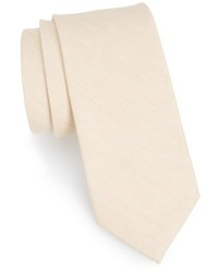The Tie Bar Solid Linen Silk Tie