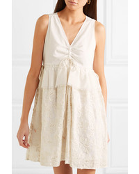 See by Chloe Embroidered Cotton Voile Dress