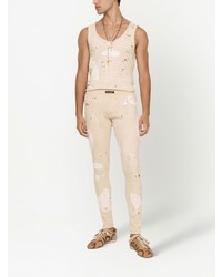 Dolce & Gabbana Distressed Skinny Cut Jeans