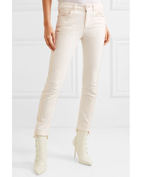 Alexander McQueen Paneled High Rise Skinny Jeans