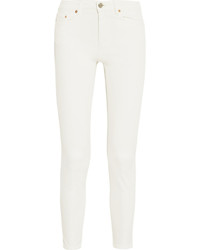 Acne Studios Skin 5 Pocket Mid Rise Skinny Jeans Off White
