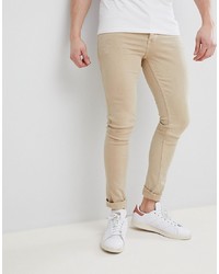 sfærisk klient En god ven Saints Row Super Skinny Jeans In Beige, $30 | Asos | Lookastic