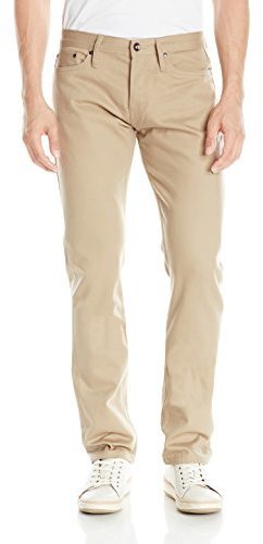 The Unbranded Brand Ub207 Tapered Beige Selvedge Chino, $44