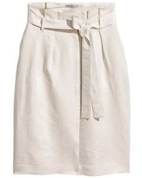 H&M Linen Blend Skirt
