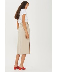 Topshop Paper Bag Midi Skirt
