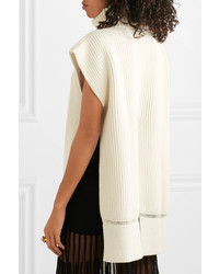 Alexander McQueen Med Ribbed Wool And Cashmere Blend Turtleneck Sweater