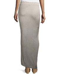 Young Fabulous And Broke Kulani Knotted Ombre Maxi Skirt Tan Olive Ombre
