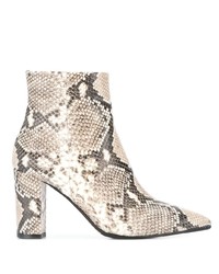 The Seller Snake Print Ankle Boots