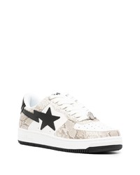 A Bathing Ape Sta Panelled Low Top Sneakers
