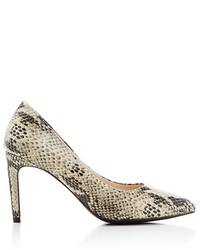 Cole Haan Amelia Snake Print Pointed Toe Pumps