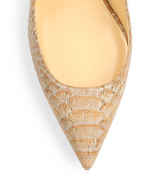 christian louboutin wedge slingback sandals Beige cork | cosmetics ...