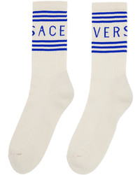 Versace Off White 90s Vintage Socks