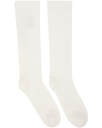 Rick Owens DRKSHDW Off White Graphic Logo Socks