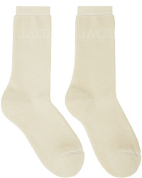 Jacquemus Off White Les Chaussettes Bagnu Socks