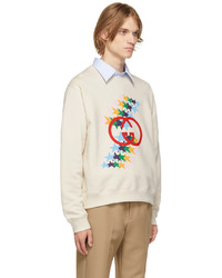 Gucci Off White Interlocking Flash Sweatshirt