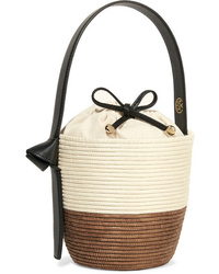 Cesta Collective Lunchpail Med Woven Sisal Bucket Bag