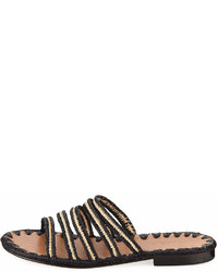 Carrie Forbes Asmaa Woven Strappy Slide Sandal