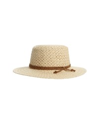 Treasure & Bond Basket Weave Boater Hat