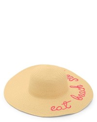 Forever 21 Beach Sleep Graphic Straw Hat