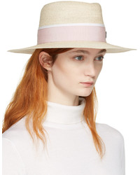 Maison Michel Beige Straw Charles Panama Hat